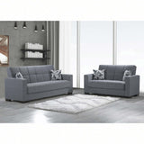 Ottomanson Armada - Upholstered Convertible Loveseat With Storage - Polyester