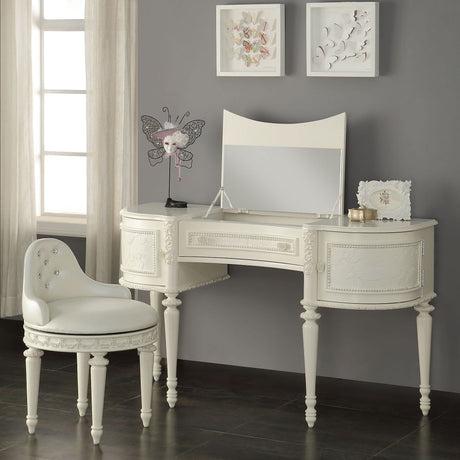 Dorothy - Vanity Chair With Swivel - Ivory