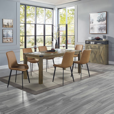 Abiram - Dining Table - Rustic Oak