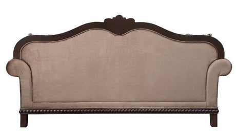 Chateau De Ville - Sofa With 5 Pillows (Same Lv01588) - Fabric & Espresso