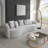 Barasa - Oversize Sofa With 5 Pillows - Gray