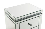 Noralie - Accent Table - Mirrored & Faux Diamonds