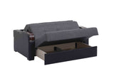 Ottomanson Sleep Plus - Upholstered Convertible Loveseat With Storage