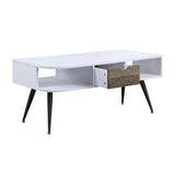 Halima - Coffee Table - White & Black