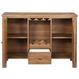 Pascaline - Server - Rustic Brown & Oak