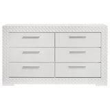 Ives - 6-Drawer Dresser Cabinet - White High Gloss