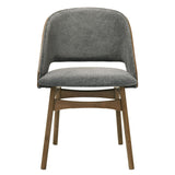 Delmon - Side Chair (Set of 2) - Gray / Dark Walnut