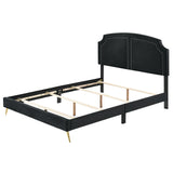 Zeena - Full Bed - Black Velvet
