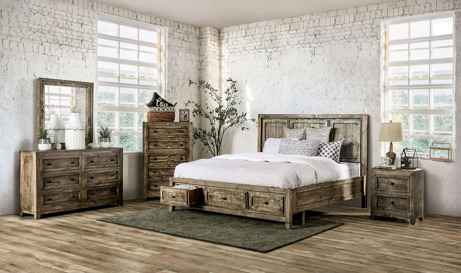 OakRidge Ash Brown Bedroom Set