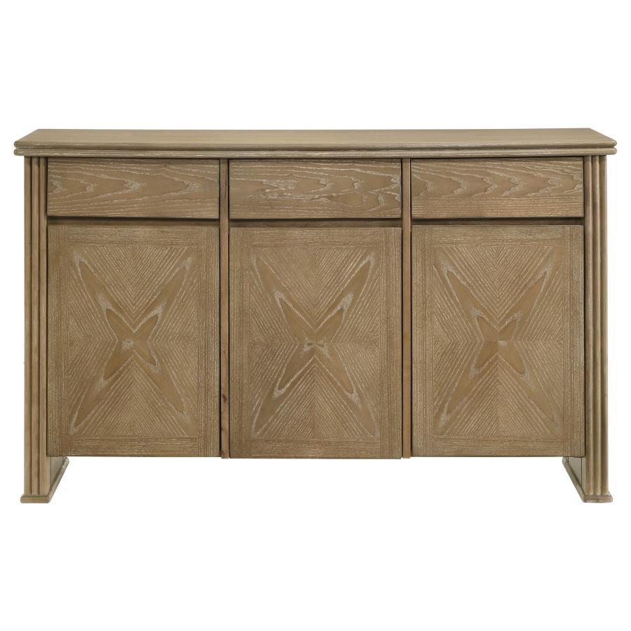 Adina - 2-Door 59" Sideboard Server - Distressed Light Brown