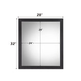 Eos - Mirror - Walnut & Black