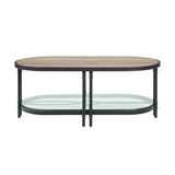 Brantley - Coffee Table - Oak & Sandy Black