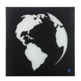 Adamas - Wall Art With LED - Smoky Glass & Faux Crystal
