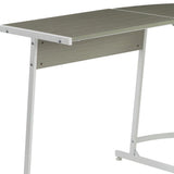 Carver - Computer Desk - Gray & White
