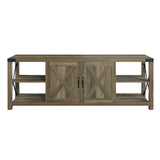 Abiram - TV Stand - Rustic Oak
