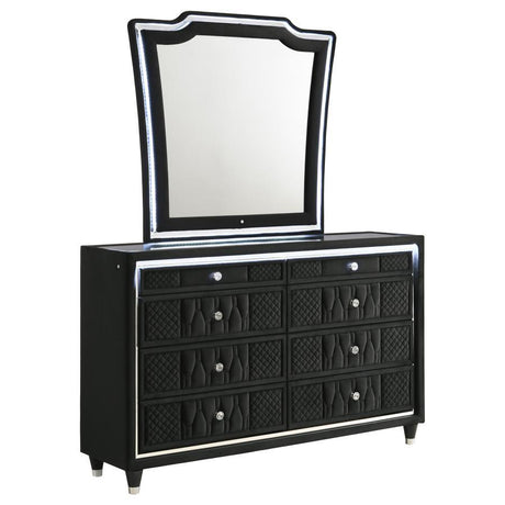 Lorient - 8-Drawer LED Bedroom Dresser Cabinet