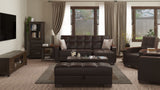 Ottomanson Armada X - Upholstered Convertible Wood Trimmed Ottoman With Storage