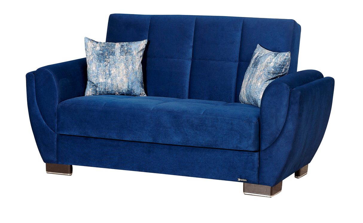 Ottomanson Armada Air - Upholstered Convertible Loveseat With Storage - Microfiber
