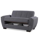 Ottomanson Armada Air - Upholstered Convertible Loveseat With Storage - Polyester