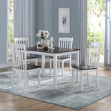 Green Leigh - Side Chair (Set of 2) - White & Walnut