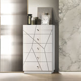 Esther - Chest - White / Silver