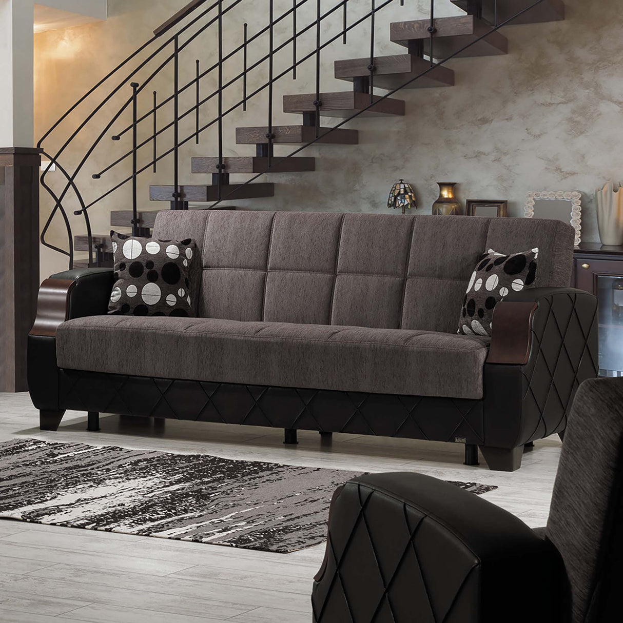 Ottomanson Molina - Upholstered Convertible Sofabed With Storage