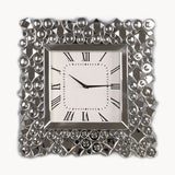 Kachina - 19" Wall Clock - Mirrored & Faux Gems
