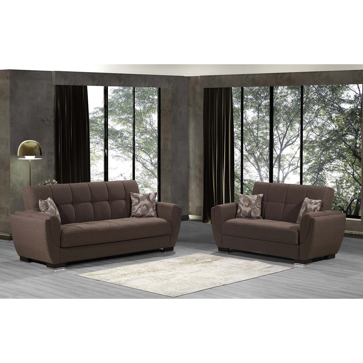 Ottomanson Armada Air - Upholstered Convertible Sofabed With Storage - Polyester