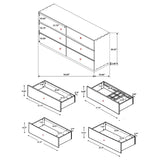 Winslow - 6-Drawer Dresser - Smokey Walnut