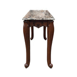 Nayla - Sofa Table - Natural Marble Top & Cherry