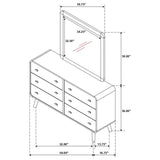 Robyn - 6-Drawer Bedroom Dresser And Mirror