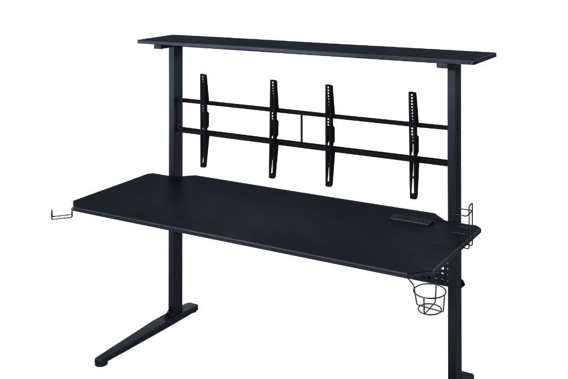 Canzi - Gaming Desk With USB - Black