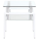 Dyer - 1-Shelf Rectangular Glass Top Table