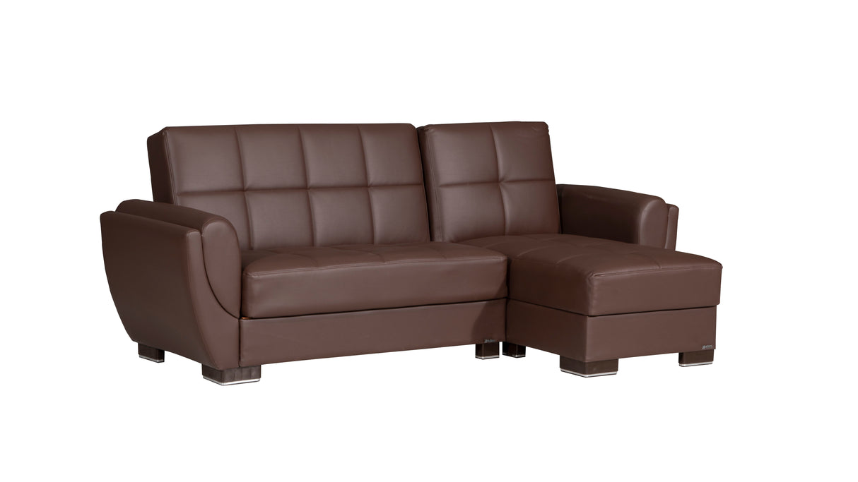 Ottomanson Armada Air - Upholstered Convertible Chaise Lounge With Storage