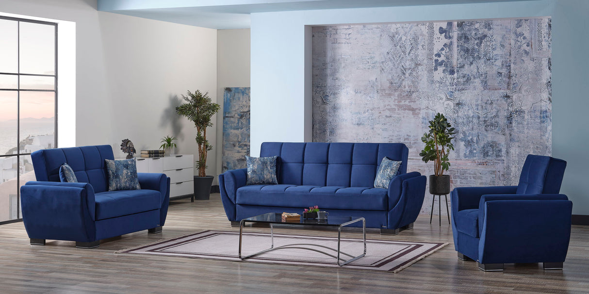 Ottomanson Armada Air - Upholstered Convertible Armchair With Storage - Microfiber