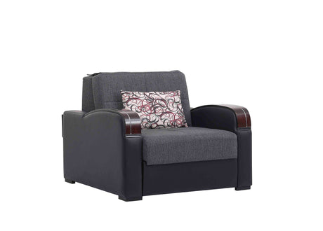 Ottomanson Sleep Plus - Upholstered Convertible Armchair With Storage