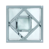 Noralie - 24" X 24" End Table - Mirrored & Faux Diamonds