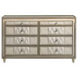 Lorient - 8-Drawer LED Bedroom Dresser Cabinet