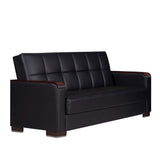 Ottomanson Armada X - Upholstered Convertible Wood Trimmed Sofabed With Storage