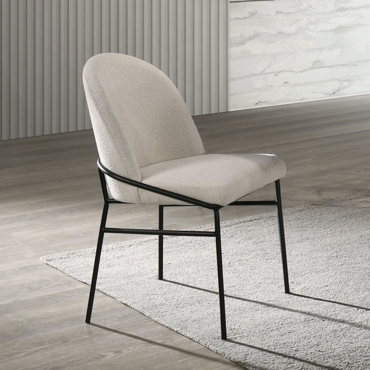 Lark - Side Chair (Set of 2) - White / Black