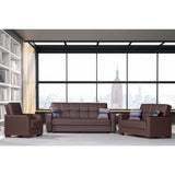 Ottomanson Armada X - Upholstered Convertible Wood Trimmed Sofabed With Storage
