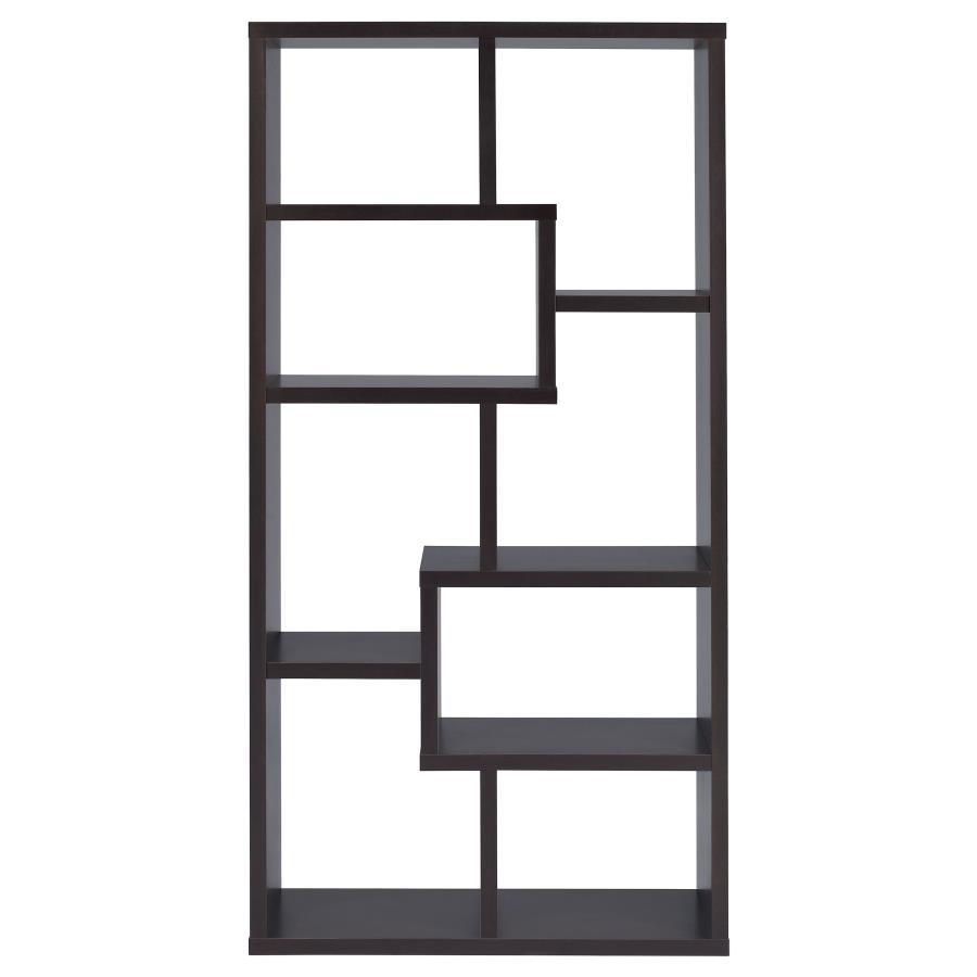 Theo - 10-Shelf Geometric Bookcase