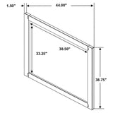 Winslow - Dresser Mirror - Smokey Walnut