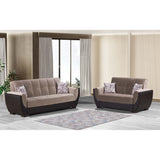 Ottomanson Armada Air - Upholstered Convertible Loveseat With Storage