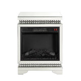 Lotus - Fireplace - Mirrored & Faux Diamonds