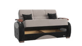 Ottomanson Yafah - Upholstered Convertible Loveseat With Storage - Gray