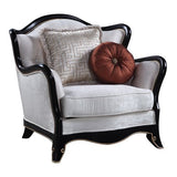 Nurmive - Chair With 2 Pillows - Beige Fabric