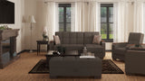 Ottomanson Armada X - Upholstered Convertible Wood Trimmed Ottoman With Storage - Polyester