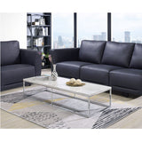 Voleta - Coffee Table - Engineered Stone Top & Chrome