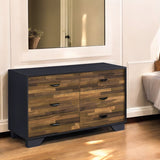 Eos - Dresser - Walnut & Black